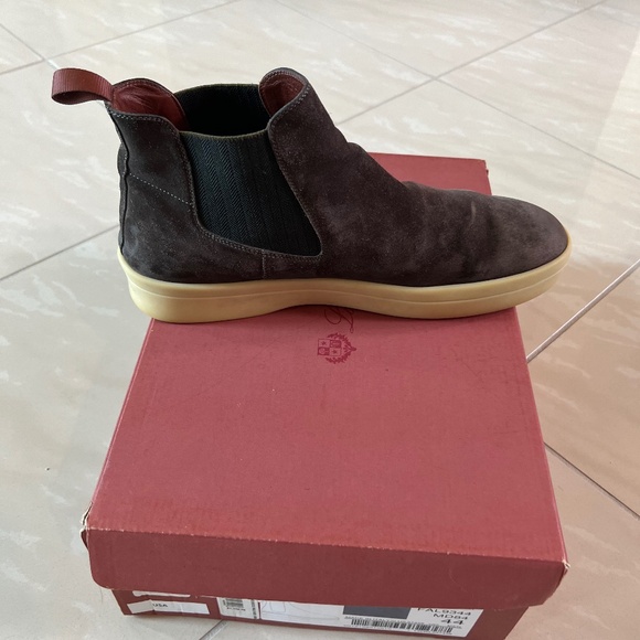 #2745 Loro Piana  Ultimate Beatle Suede Pull-On Ankle Boots WARM GREY US 11 main image 8